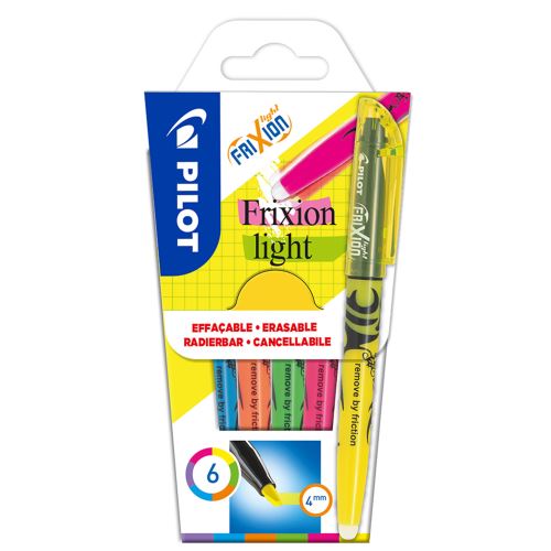 Pilot Frixion set 6ks gumovatelných zvýrazňovačů