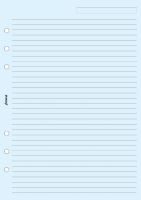 Filofax papír linkovaný modrý A5