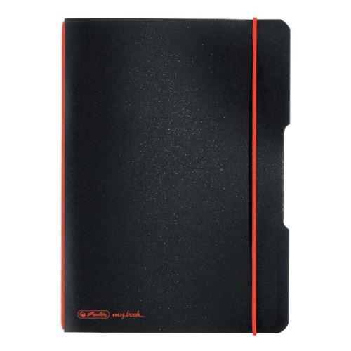 Herlitz sešit flex A5/40 listů čtverečkovaný černý