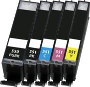 Canon CLI-551BK XL Black kompatibilní inkoustová náplň černá