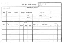 Tiskopis Skladní karta