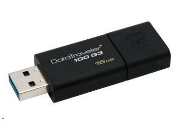 Kingston DT100 16GB USB 3.0 Flash Disk Data Traveler černý