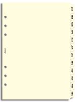 Filofax krajové výřezy krémové A5