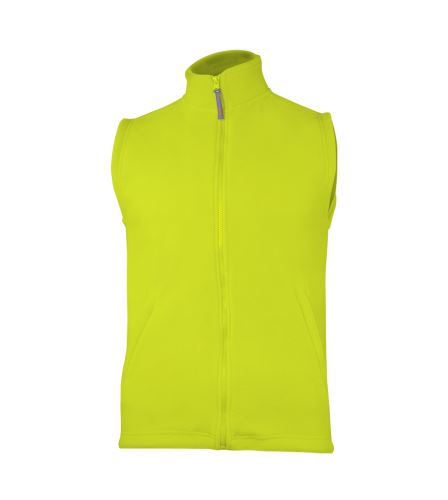 Unisex fleecová vesta se stojáčkem VEST limetkově zelená