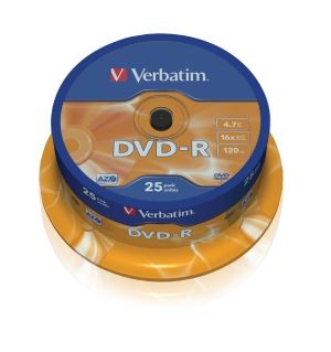 DVD-R Verbatim 25ks 43522